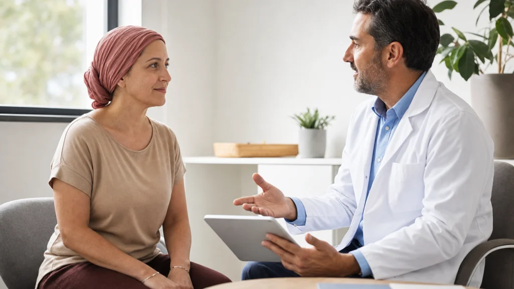 Illustration éditoriale pour l’article « Comprendre la rémission d'un cancer et le suivi médical »