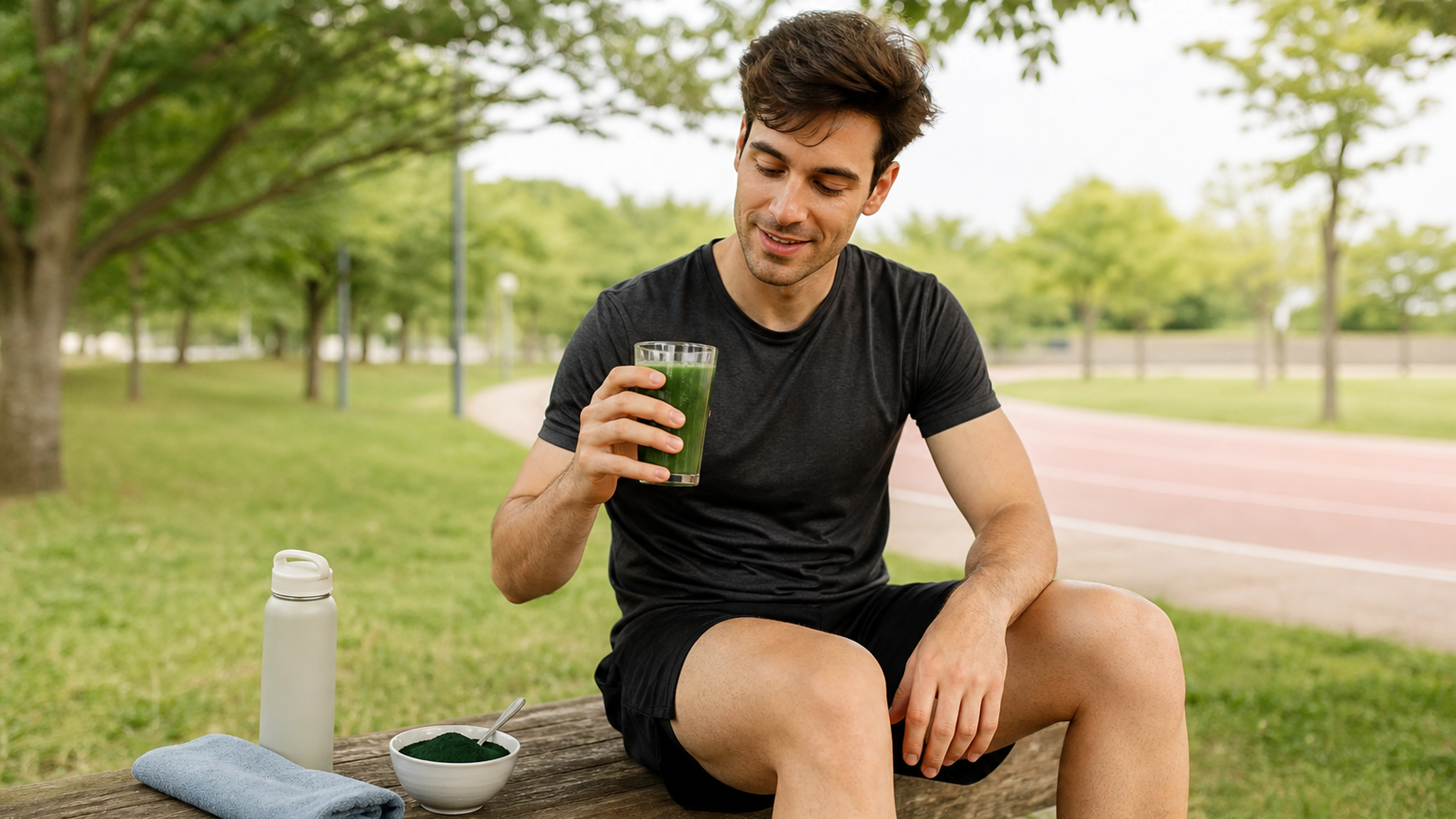 Illustration éditoriale pour l’article « Quels sont les bienfaits de la spiruline pour le sport »